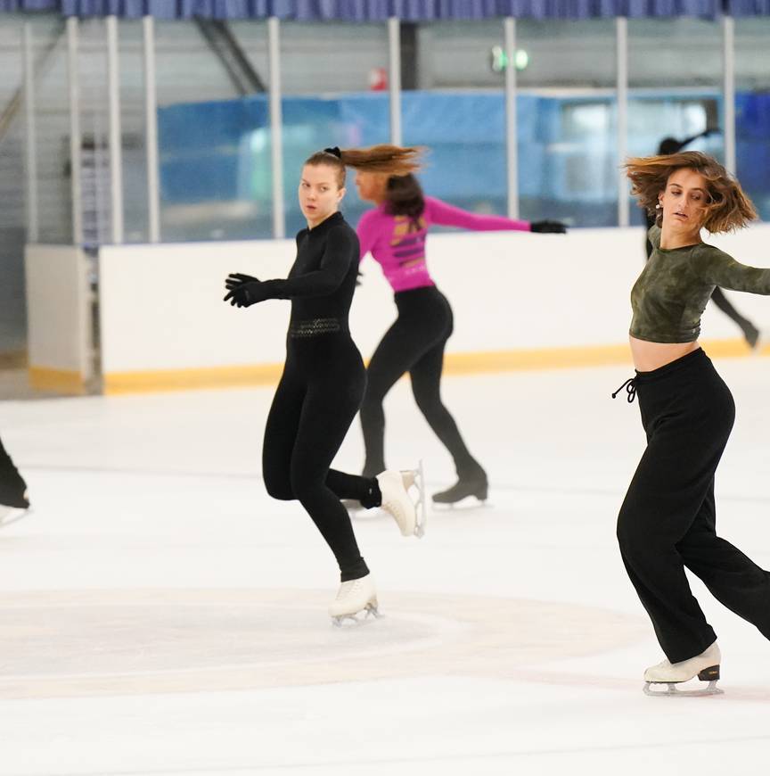 Gabriella Papadakis geeft het goede voorbeeld.